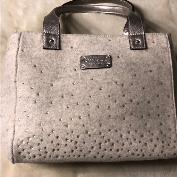 Kate Spade Quinn rhinestone felt handbag - Picture 2 of 5